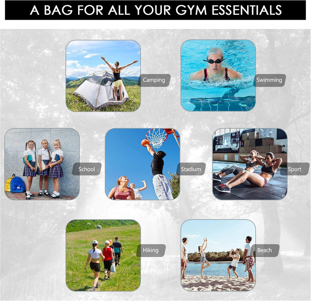 Purple Beach Bag Gym Backpack 18.9" X 25.2" Drawstring Bag Swim Bag for Workout Swimmers Gear Equipment Gear Pool Large Mesh Sports Bag Beach for Sport Men Women