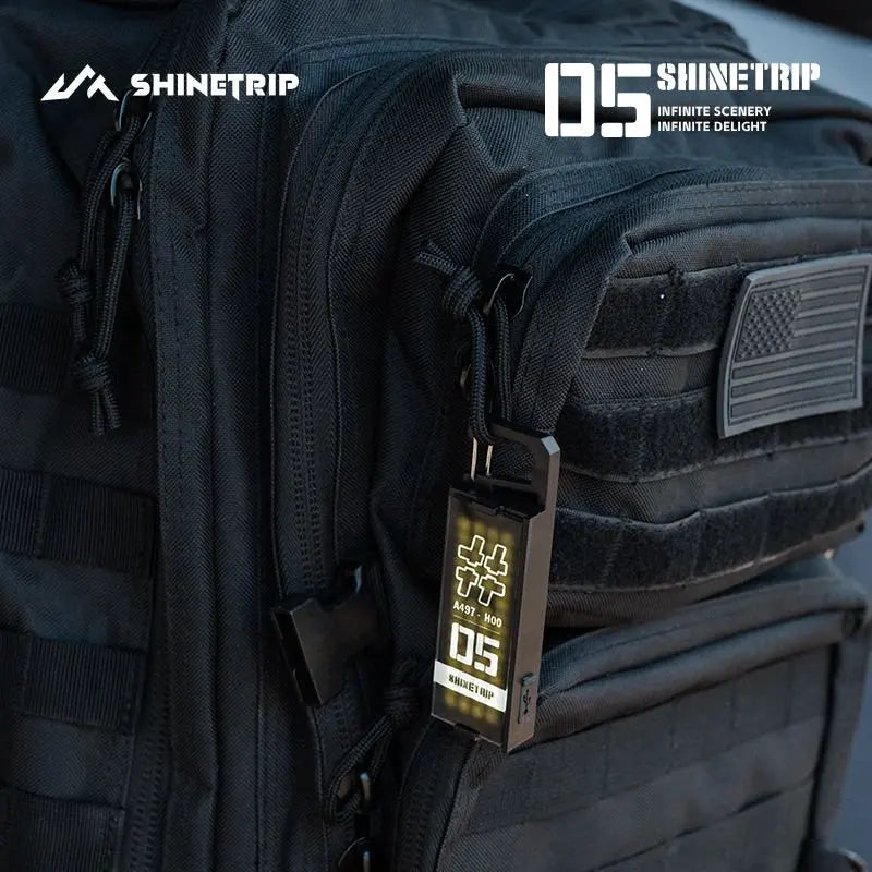 Shinetrip Portable Camping Buckle Light Multifunctional Camping Flashlight Camping Backpack Clip Light 8 Lighting Adjustments