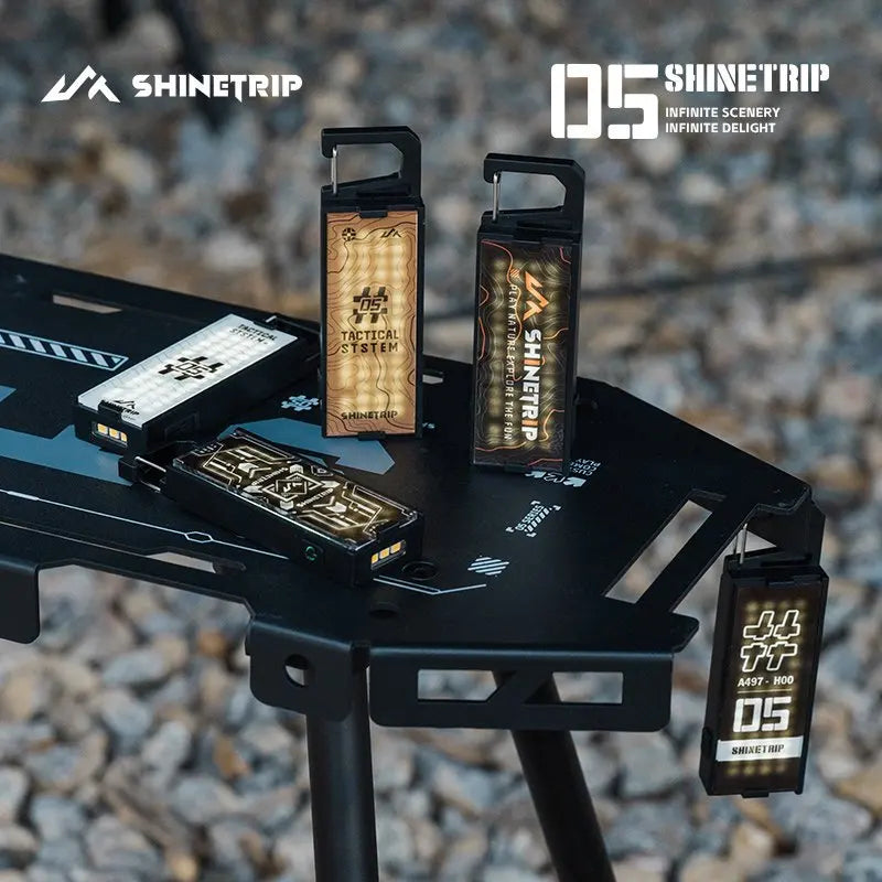 Shinetrip Portable Camping Buckle Light Multifunctional Camping Flashlight Camping Backpack Clip Light 8 Lighting Adjustments
