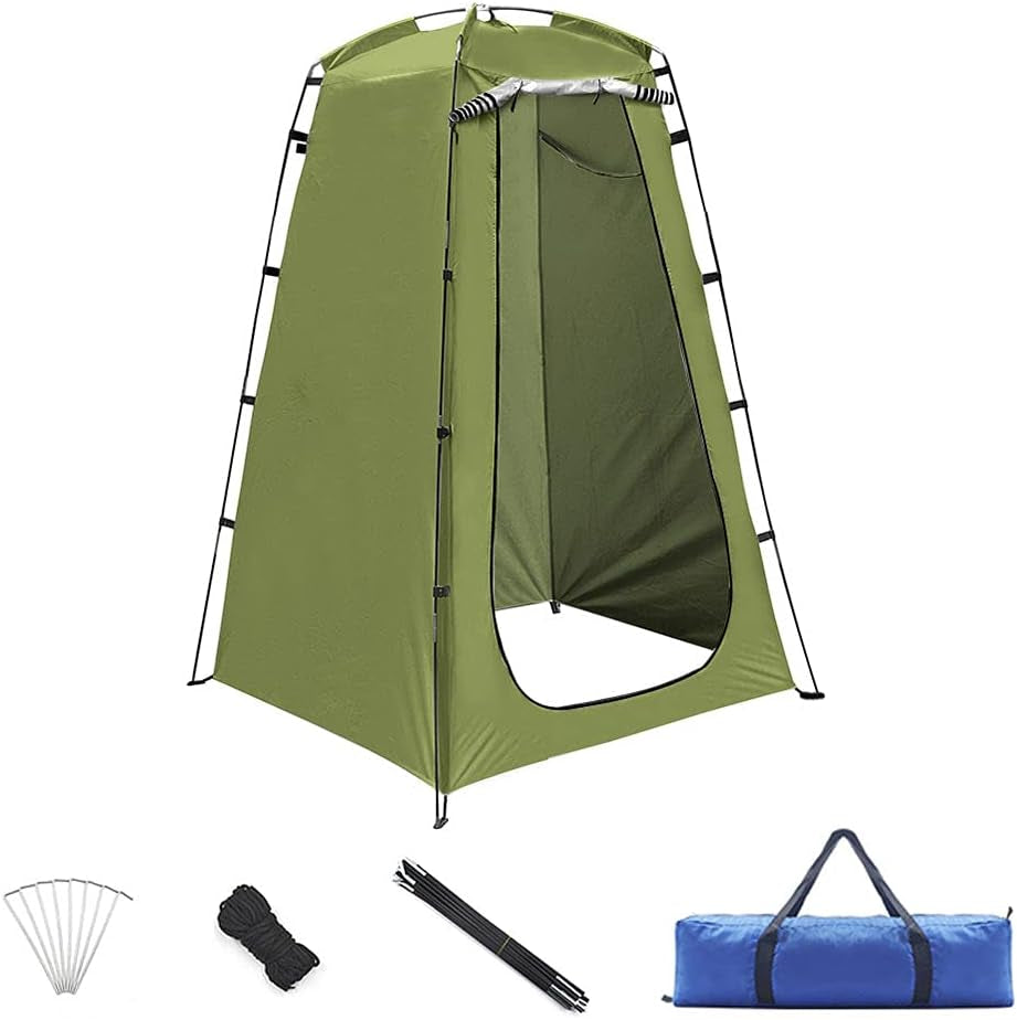 Privacy Tent,Foldable Toilet Tent Changing Room Portable Outdoor Shower Tent for Camping Beach(Green)