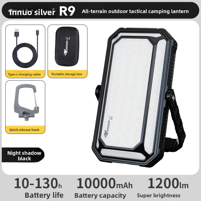 10000Mah LED Camping Tent Light Rechargeable Outdoor Emergency Lighting Waterproof Portable Hanging Night Lamps Camping Lighting