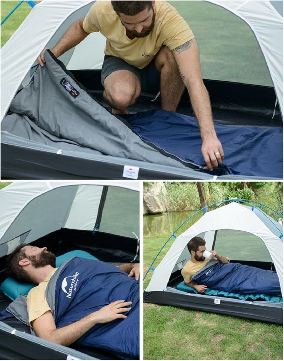 Ultra-Light Envelope Travel Sleeping Bags,Outdoor Climbing Camping Portable Thin Waterproof Sleeping Bags