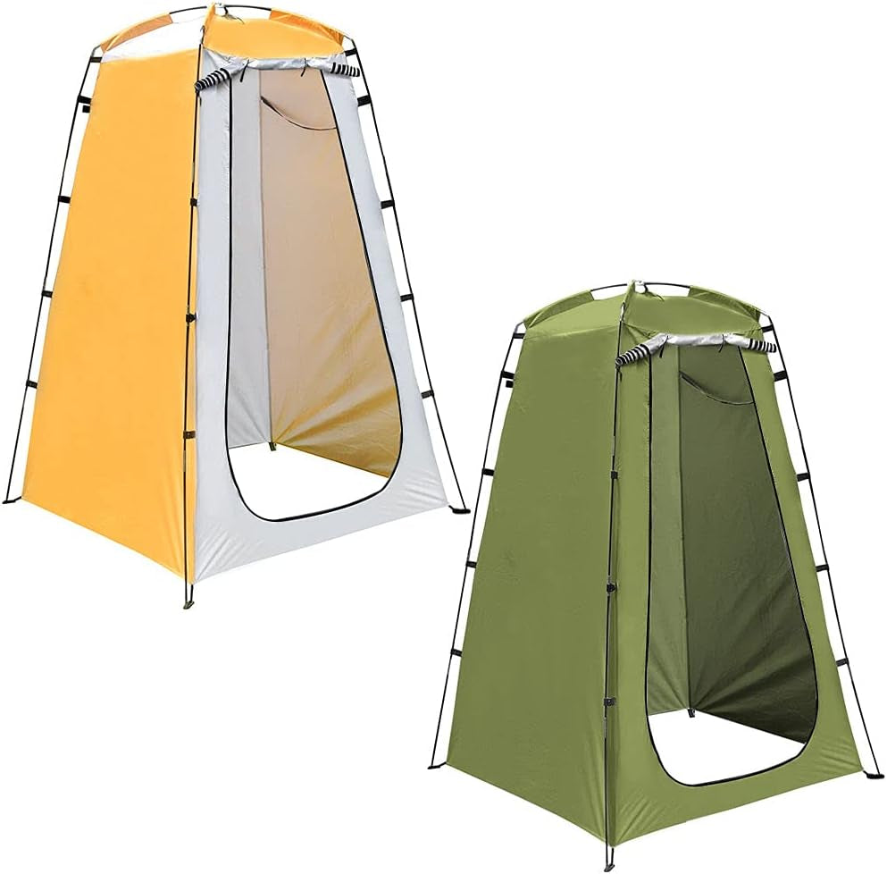 Privacy Tent,Foldable Toilet Tent Changing Room Portable Outdoor Shower Tent for Camping Beach(Green)