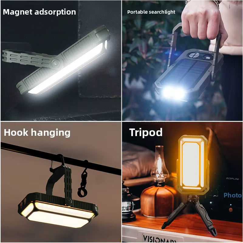 10000Mah LED Camping Tent Light Rechargeable Outdoor Emergency Lighting Waterproof Portable Hanging Night Lamps Camping Lighting