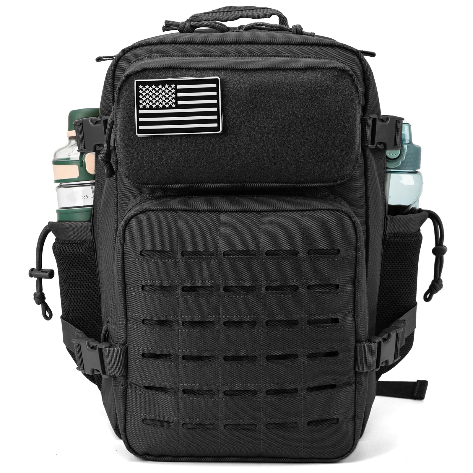 25/45L Women/Men Tactical Backpack School Bag Outdoor Camping Equipment Back Pack Gym Rucksack Treeking with Dual Cup Holder