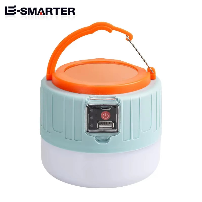 Outdoor Solar LED Camping Lights USB Rechargeable Tent Portable Lanterns Emergency Lights for Fishing Barbecue Camping Lighting