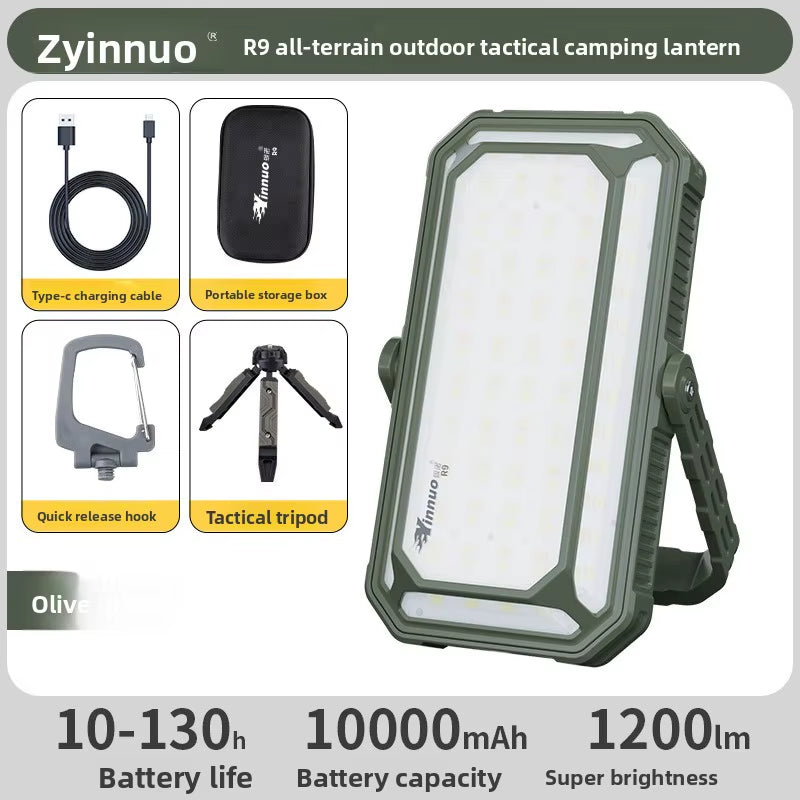 10000Mah LED Camping Tent Light Rechargeable Outdoor Emergency Lighting Waterproof Portable Hanging Night Lamps Camping Lighting