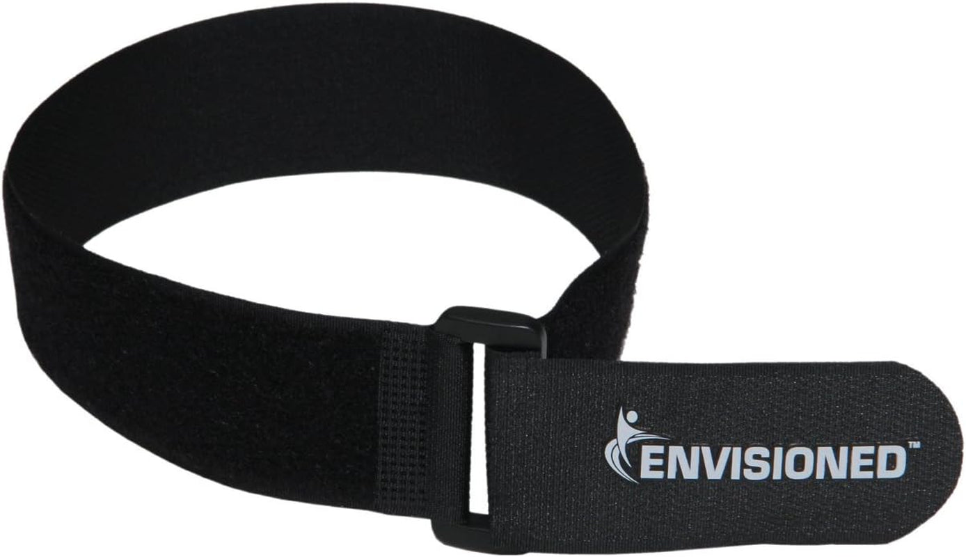 Reusable Cinch Straps 2" X 40" (Usable Length Is 34") - 6 Pack, Multipurpose Strong Gripping, Quality Hook and Loop Securing Straps (Black)