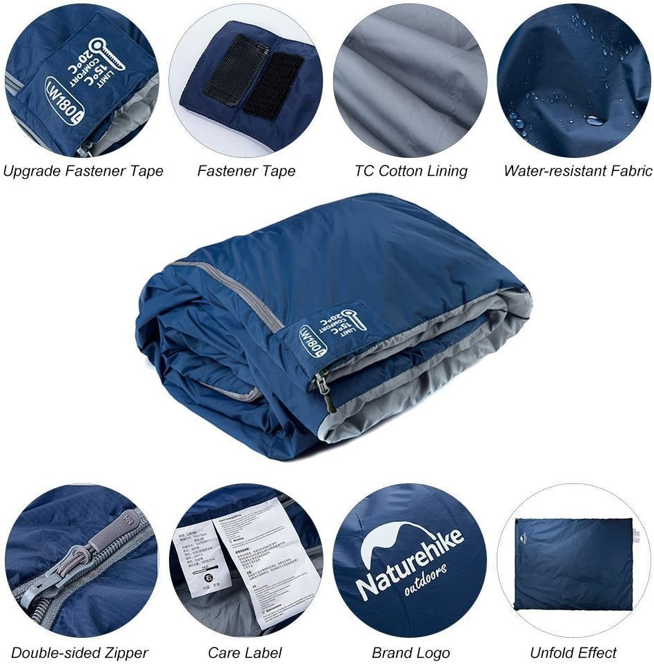 Ultra-Light Envelope Travel Sleeping Bags,Outdoor Climbing Camping Portable Thin Waterproof Sleeping Bags